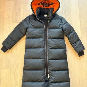 Burberry Women’s Hooded Econyl Down Long Padded Puffer Jacket In Size Small